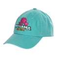 thumbnail image 2 of Panama Jack Retro Palm Baseball Cap, Adjustable Closure, Packable, Lightweight, 3" Brim (Turquoise), 2 of 8