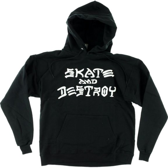 Thrasher Sk8 & Destroy Hoodie Extra Large Black