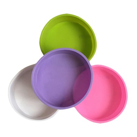 

VALINK 4/6/8 Inch Kitchen Mould Tray Silicone Cake Pan Bread Baking Bakeware Tool