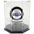 thumbnail image 1 of OnDisplay Deluxe UV-Protected Hockey Puck Display Case - Octagon Black Base, 1 of 2
