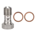 thumbnail image 3 of Banjo Bolt, Resistencia a la Corrosión de 25 mm de Largo 7/16inx20 Adaptador de Banjo Fray Fracho Con Lavadoras de 2 piezas para Automóvil, 3 of 7