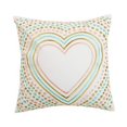 thumbnail image 1 of Peking Handicraft 24JOY04C18SQ Coussin Brodé Cœurs Complets 18 x 18 Po, Multicolore, 1 of 1