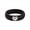 Pack D: Black - White Gold, variant on ThunderFit Silicone Rings for Women, Silicone Wedding Band with Heart, 5.5 mm Wide, 2mm Thick Rubber Engagement Rings