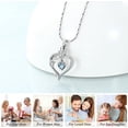 thumbnail image 3 of Rose Flower & Heart Cremation Urn Necklace for Ashes for Women Stainless Steel Keepsakes Pendant Memorial Jewelry Locket Gift for Christmas/Valentines Day, 3 of 6