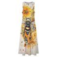 thumbnail image 3 of Bee And Flowers Dress Elegant Dresses Plus Sizes Dress Summer 2025 Women Long Dress Women Women's Dress, 3 of 6