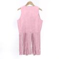 thumbnail image 4 of Zszcpp Athletic Tank Top For Girl Role Play Party Vest Performance Hippie Fringe Western Cow Tassel Blouse Girls Casual Tops, 4 of 4