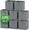 Grey, variant on Heavy Duty Fabric Storage Cubes - 8 Pack, 13 Inch Storage Bins for Closet, Shelves, and