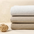 thumbnail image 2 of 100X150Cm Cotton Linen Fabric For Sewing Diy Handmade Projects - Natural Raw Cloth Material In White Beige Linen Colors Yellowish, 2 of 7