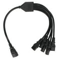 thumbnail image 1 of UPS PDU C14 a 5 X C13 Cable adaptador de corriente macho a hembra 10A 250V Y Cable adaptador de corriente divisor 1.6ft, 1 of 8