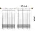 thumbnail image 2 of Short Tier Curtains for Kitchen Bathroom, Japanese Plaid Cafe Curtains, Soft Airy Kitchen Sink Curtains with Kitchen Bathroom Window Curtains, 39" L x 27.5" W, 2 Panels, 2 of 6