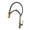Gold, variant on Luxury Brass Gun Gray Kitchen Faucet, Digital Display Intelligent Induction Magnetic Suction Pull-Out Design Cold & Hot Sink Tap