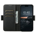 thumbnail image 2 of ELEHOLD Case for iPhone 16, Magnetic Leather Wallet Case with Card Holder Kickstand Flip Folio Cover Case,Black, 2 of 7