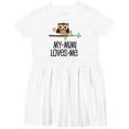 thumbnail image 3 of Inktastic My Mimi Loves Me Girls Owl Girls Toddler Dress, 3 of 5