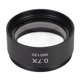 thumbnail image 5 of Lente objetivo de microscopio estéreo 0.7X Lente objetivo auxiliar de metal de visión grande HD para microscopios, 5 of 5
