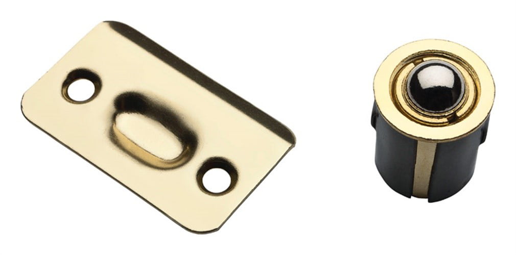 Polished Brass Finish 3-Pack Commercial Ball Catch Door Hardware