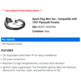 thumbnail image 2 of Spark Plug Wire Set - Compatible with 1997 Plymouth Prowler, 2 of 2