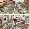 thumbnail image 6 of 2.7x5 Area Rugs, Palm Leaves Non-Skid Rubber Backing Large Rectangle Rugs - Living Room Bedroom Home Office, Summer Botanical Tropical Plants Rustic Indoor Floor Mat Carpets Washable Rug, 6 of 9