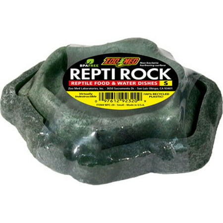 Zoo Med Combo Reptile Rock Food and Water Dish