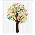 thumbnail image 3 of Ambesonne Tree Shower Curtain, Autumnal Leaves Forest Flora, 69"Wx70"L, Multicolor, 3 of 3