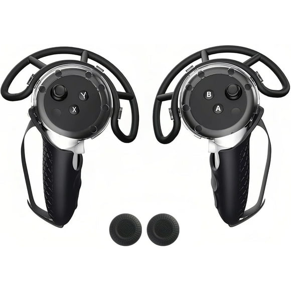 Protective Case For Meta Quest 3 Controller, VR Game Controller Anti-collision Accessory With 1 Pair Of Thumb Grip Caps