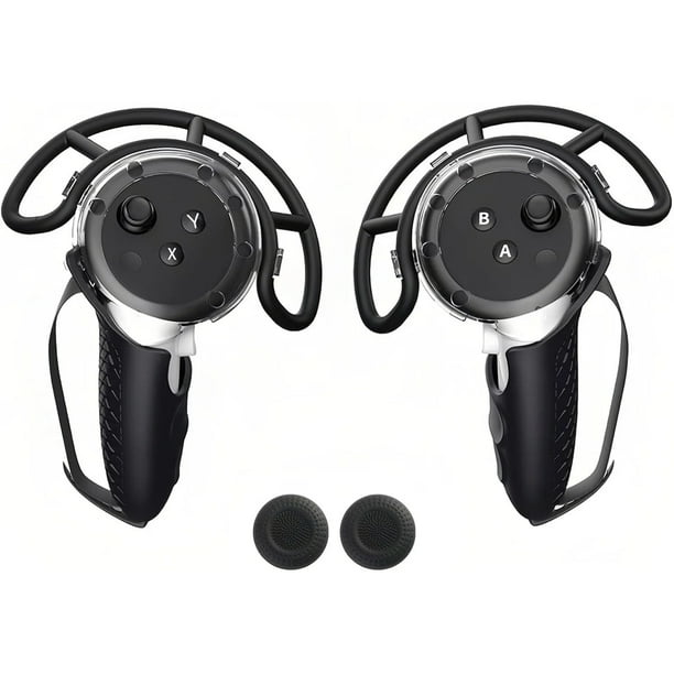 Funda protectora para el mando Meta Quest 3, accesorio anticolisión para mandos de juegos de realidad virtual con 1 par de tapas para los pulgares