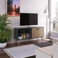thumbnail image 2 of Manhattan Comfort Amber Engineered Wood TV Stand for TVs up to 50" in Natural, 2 of 9