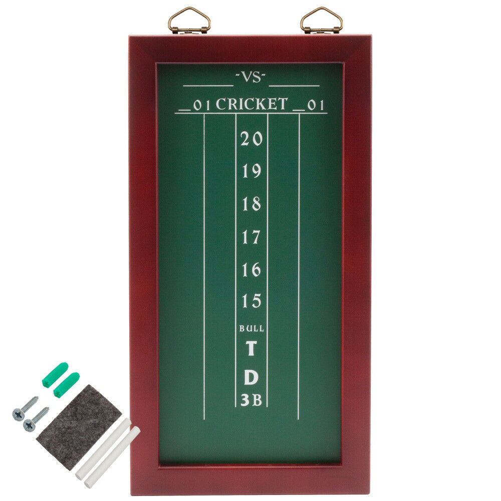 Professional Chalk Dart Scoreboard Cricket & 01 Dart Games. DartBoard Scoreboard