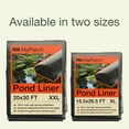 thumbnail image 4 of MAPORCH Pond Liner 20 x 30 FT Waterproof 100% HDPE Reinforced Polyethylene 20 Mil for Fish Koi Pond, Fountain, Waterfall, Water Tank, Pond Liners for Outdoor Ponds- UV Resistant RPE Pool Liner, Black, 4 of 9