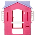 thumbnail image 3 of HomeStock Playhouse - Indoor & Outdoor Kids Play Home - Backyard Garden Playroom Fun-Color:Pink, 3 of 5