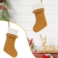 thumbnail image 2 of Clearance Under $6 Ruffled Christmas Stocking, Gold Velvet Xmas Stocking with White Cuff, Large Hanging Stocking for Fireplace Tree Holiday Decor, 1PC, 2 of 5