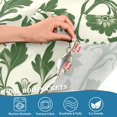 thumbnail image 4 of Yayeee Kitchen Valance Rod Pocket 54" x 18" Living Room Window Curtain, Green Floral, 4 of 6