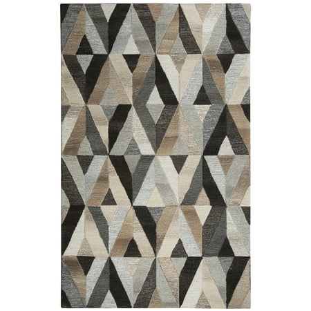 Rizzy Rugs Suffolk Area Rug SK337A Gray Mirrored Diamonds 3' x 5' Rectangle