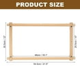 thumbnail image 2 of Unique Bargains Wood Needlepoint Embroidery Scroll Frame 21x12' Cross Stitch Frame Needlework Frame, 2 of 6