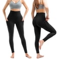 thumbnail image 2 of Leggings Leafigure paquete de 2 de tiro alto con bolsillos L/XL, 2 of 7