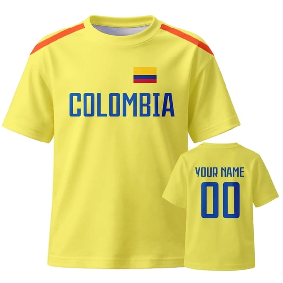 Soccer 2026 Men's Soccer Top Custom Colombia National Team Football Shirt With Name Basis Tops Blouse
