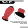 thumbnail image 6 of Unique Bargains 1pc 36x18cm Universal Car Ice Scraper Glove W/ Snow Frost Remover 600D Oxford Cloth Red, 6 of 7