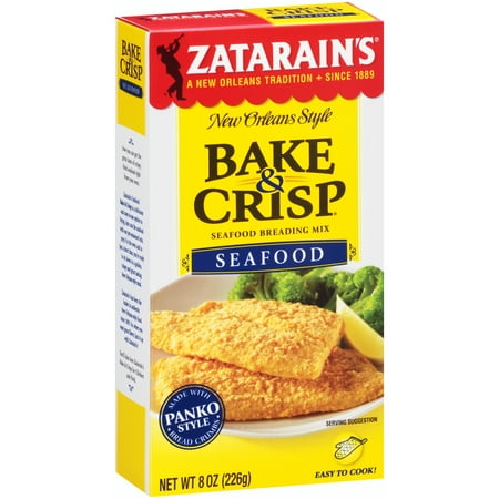 Zatarain's Bake & Crisp Seafood Breading Mix, 8 oz