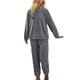 thumbnail image 1 of Conjuntos de pijama cálidos y suaves para mujer. Cómodos pantalones de felpa oversize. Ropa de estar por casa. Conjunto de 2 piezas. Talla única., 1 of 7