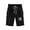 C-Black, variant on MuXiKeJi Clothes Girls Pleated High Waist Shorts,Wide Leg Abstract Print Casual Summer Shorts for Tween Girls
