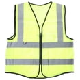 thumbnail image 2 of Chaleco De Seguridad, Chaleco De Seguridad Tiras De Doble Tono Tamaño Transpirable Reflectante Ajustable Para Limpiador De Aceras Para Nieve, 2 of 7