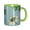 Green, variant on Daisies Flower Coffee Mug Fun Custom Ceramic Mugs 11oz Black