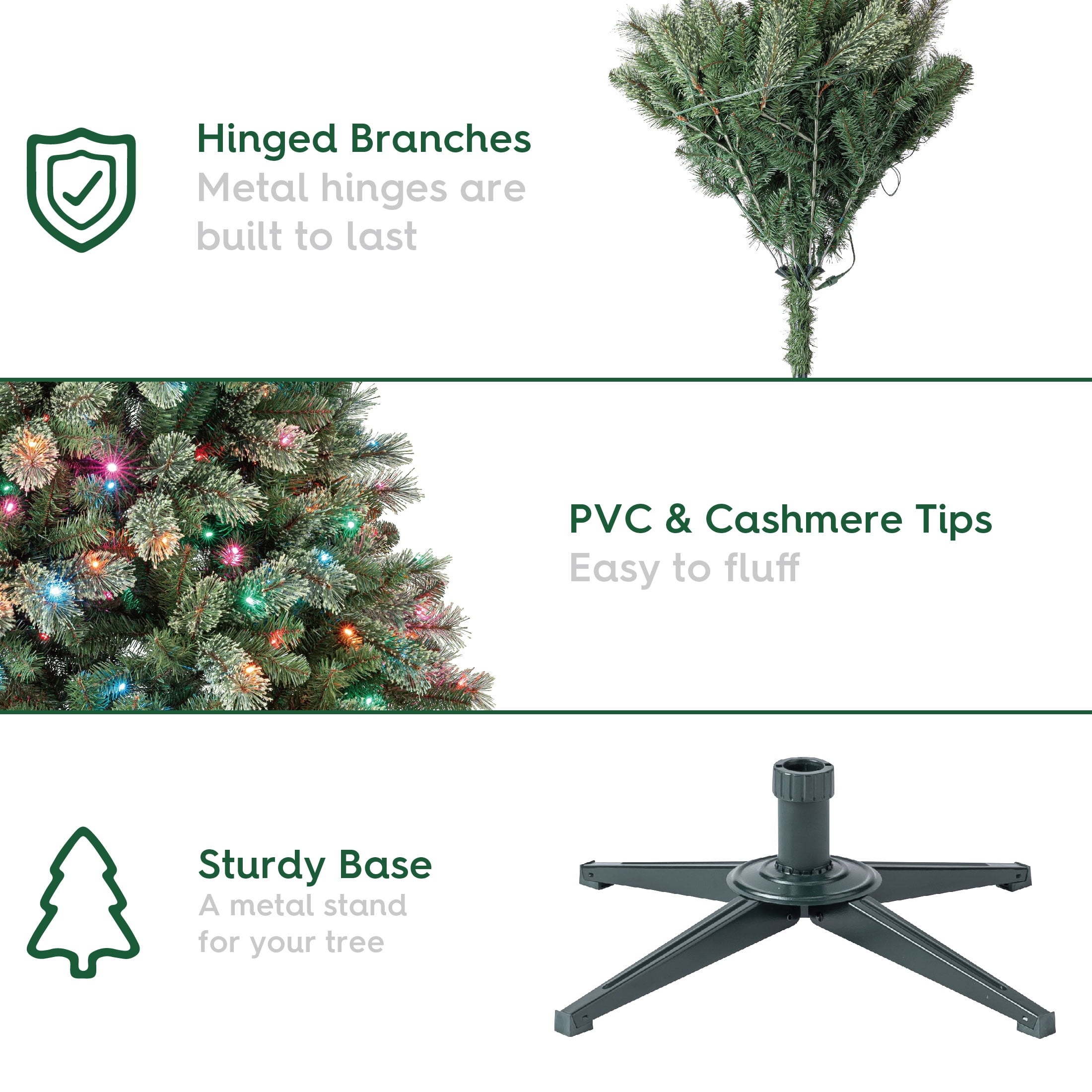 Holiday Time 7.5' Pre-Lit Liberty Cashmere Pine Christmas Tree photo 6