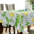thumbnail image 3 of 60"x90" Daisy Flower Tablecloth, Waterproof Washable Polyester Square Table Cover Durable Tablecloth for Kitchen Dining Table Party Decor, 3 of 7