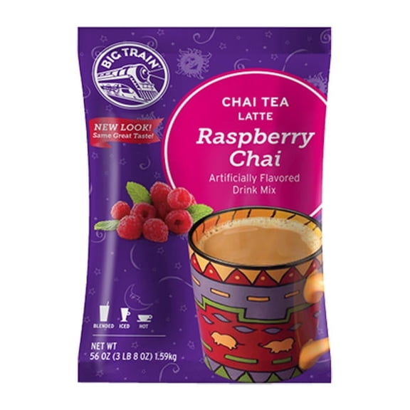 Big Train Raspberry Chai Tea Latte Mix cs 4/3.5 lb