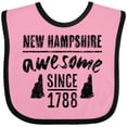 thumbnail image 3 of Inktastic New Hampshire Awesome Since 1788 Boys or Girls Baby Bib, 3 of 4