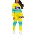 thumbnail image 4 of One opening Two Piece Set Matching Sets Women Tracksuit Plus Size Clothing African Clothes Jogging Femme 2 Piece Sets Womens Outfits, 4 of 6