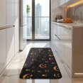 thumbnail image 4 of Black Halloween Pumpkin Faces Kitchen Rug Mat,Kitchen Runner Rugs Non Skid Washable,Decorative Kitchen Floor Mats for Kitchen,Sink,Laundry,17"x47.2", 4 of 7