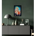 thumbnail image 5 of IBA Indianbeautifulart Radha Krishna On Swing Picture Frame Religious Poster Black Wall Frame Deity Photo Frame Wall Decor&nbsp;For Home/ Office/ Temple-6 x 8 Inches, 5 of 7