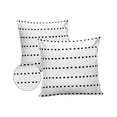 thumbnail image 2 of Outdoor Throw Pillow Cover Boho Black Geometric Dots on White Waterproof Cushion Covers 2 Pack Modern Simplistic Style Pillow Cases Home Decoration for Patio Garden Couch Sofa, 2 of 7