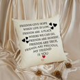 thumbnail image 3 of Friendship Gift Throw Pillow Cover Best Friend to my Sister Gift Pillow Cases Inspirational Gift for Sister Friend Appreciation Gift Birthday Gift, 3 of 6